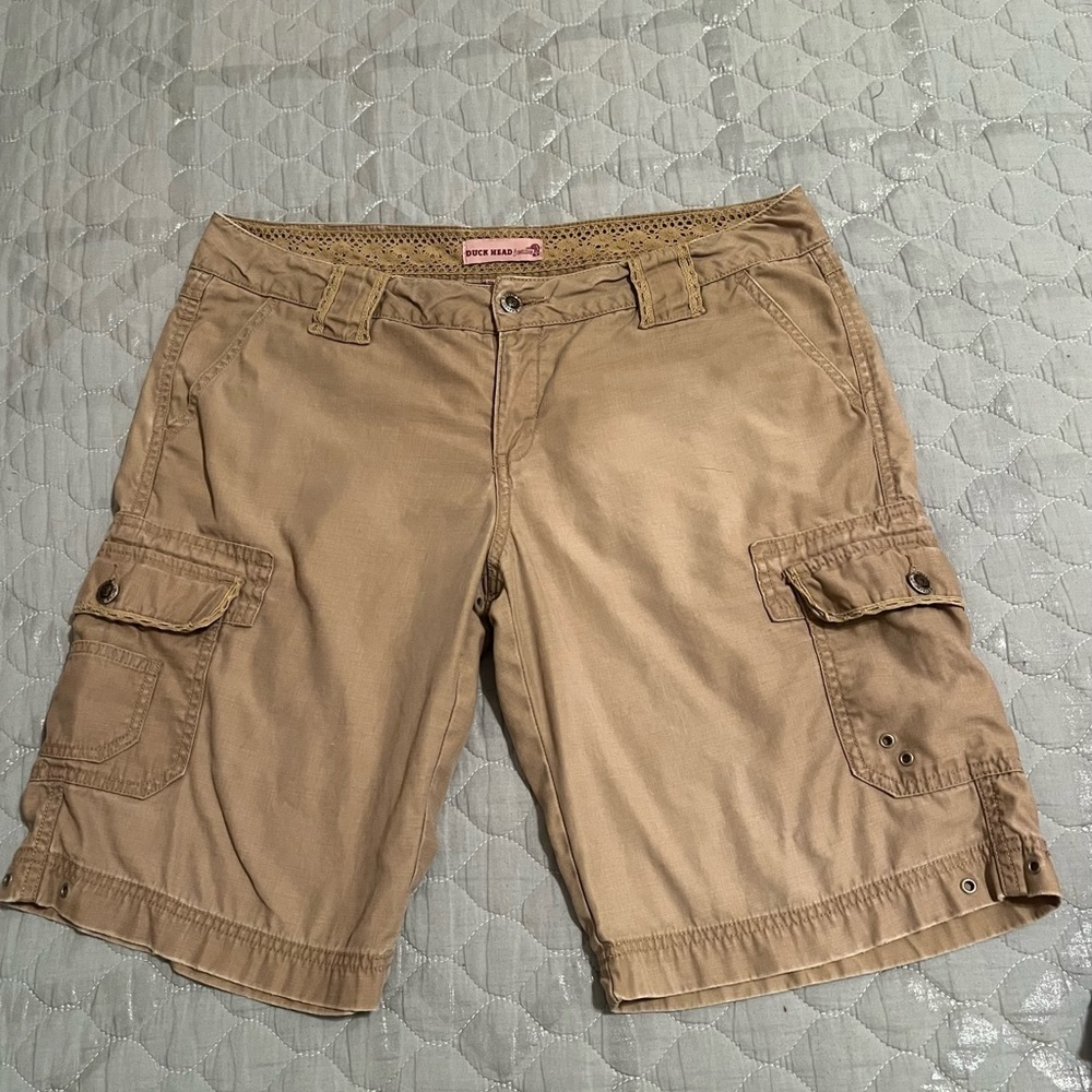 DUCK HEAD— KHAKI CARGO SHORTS~11